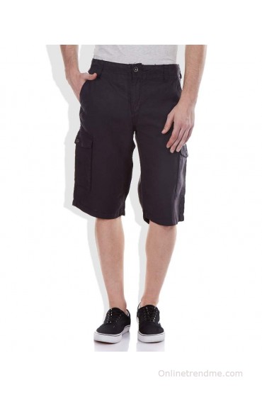 Celio Black Regular Fit Shorts